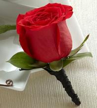 Red Rose Boutonniere